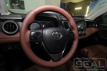 Toyota RAV 4 (СА40) Перетяжка руля, ручки КПП и ручного Тормоза