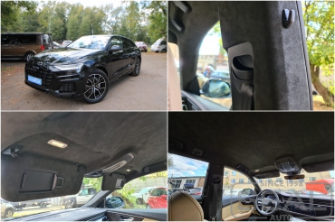 Audi Q8 Перетяжка потолка алькантарой