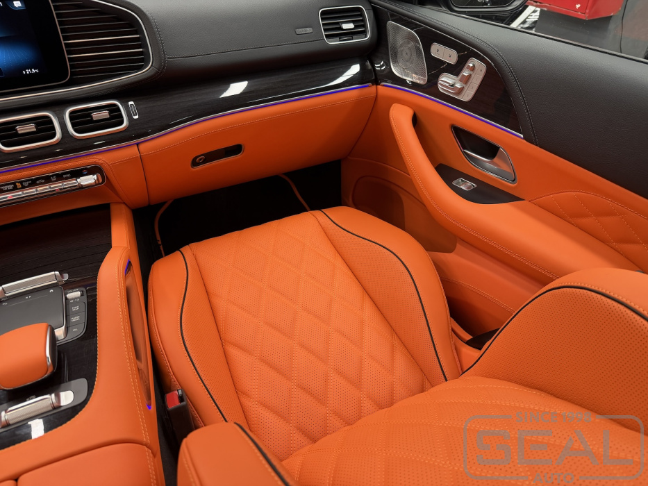Сиденье пассажира Мерседес GLE Coupe после перетятяжки натуральной кожей Nappa Lamborghini