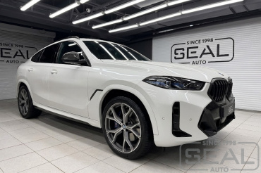 BMW Х6 Перетяжка потолка алькантарой