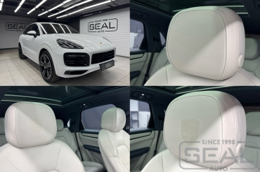 Porsche Cayenne Тиснение на подголовниках