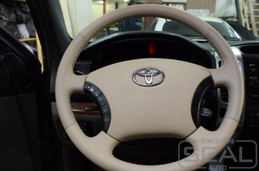 Toyota Land Cruiser Prado 120 Перетяжка руля и клаксона