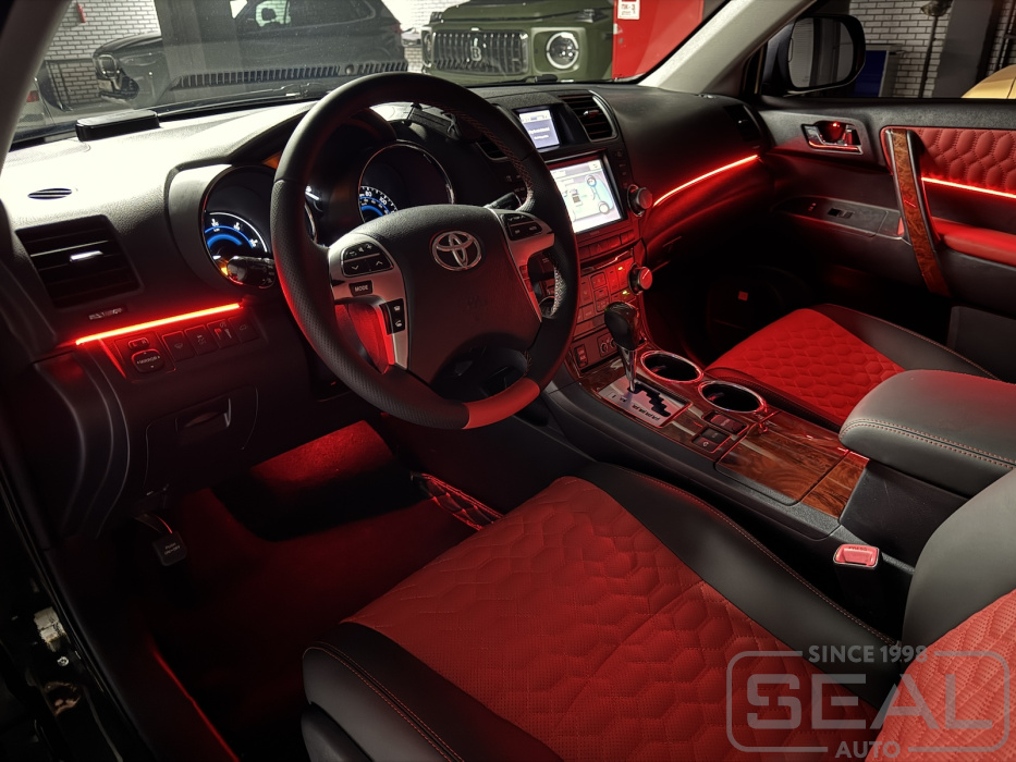 Toyota Highlander Установка подсветки салона| Автоателье СеалАвто | Москва