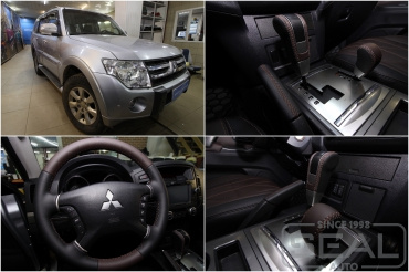 Mitsubishi Pajero 4 Перетяжка руля и ручек