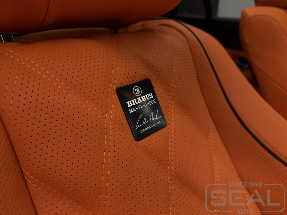 Установка шильдиков Brabus в салоне Mercedes GLE (C167)