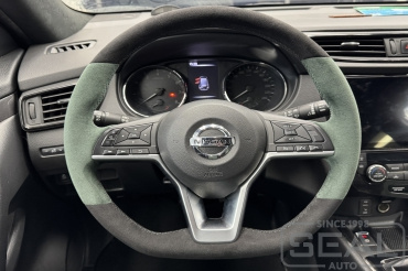 Nissan X-Trail Перетяжка руля и ручки кпп из Алькантары