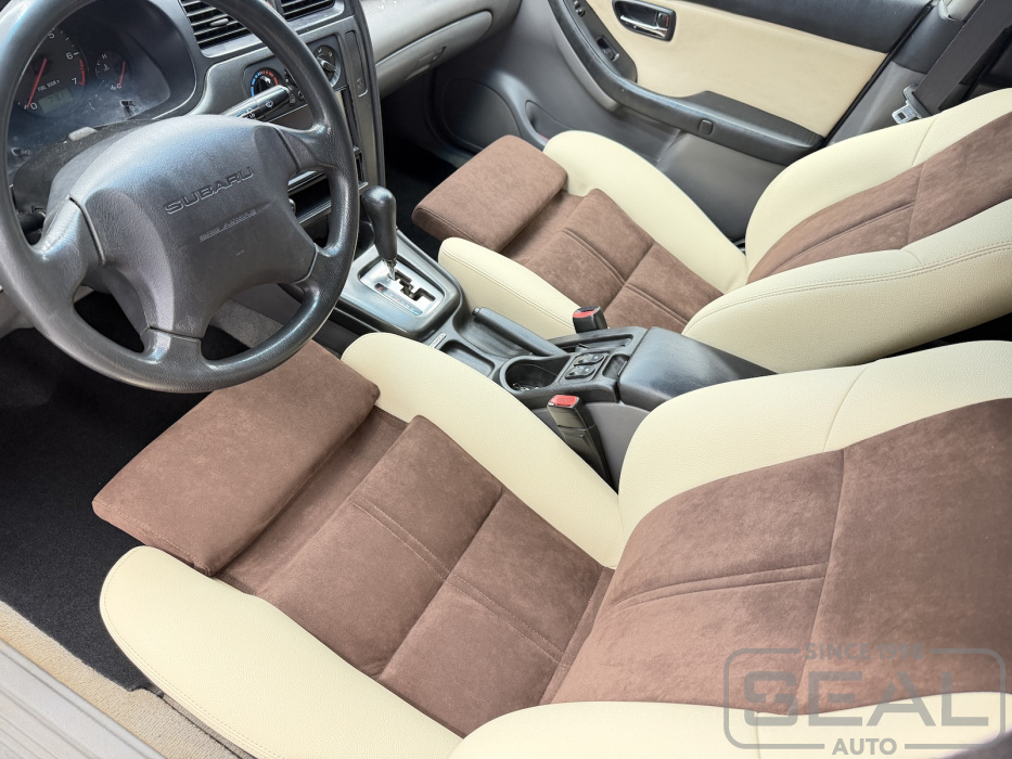 Subaru Legacy Перетяжка сидений, установка поясничного упора и оттоманки сидений| Автоателье СеалАвто | Москва