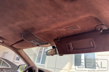 BMW X5 (E70) Перетяжка потолка из Алькантары