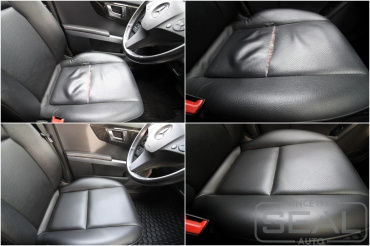 Mercedec C-klasse W204 Ремонт кожи сидения