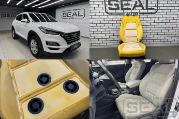 Hyundai Tucson Установка вентиляции водительского кресла