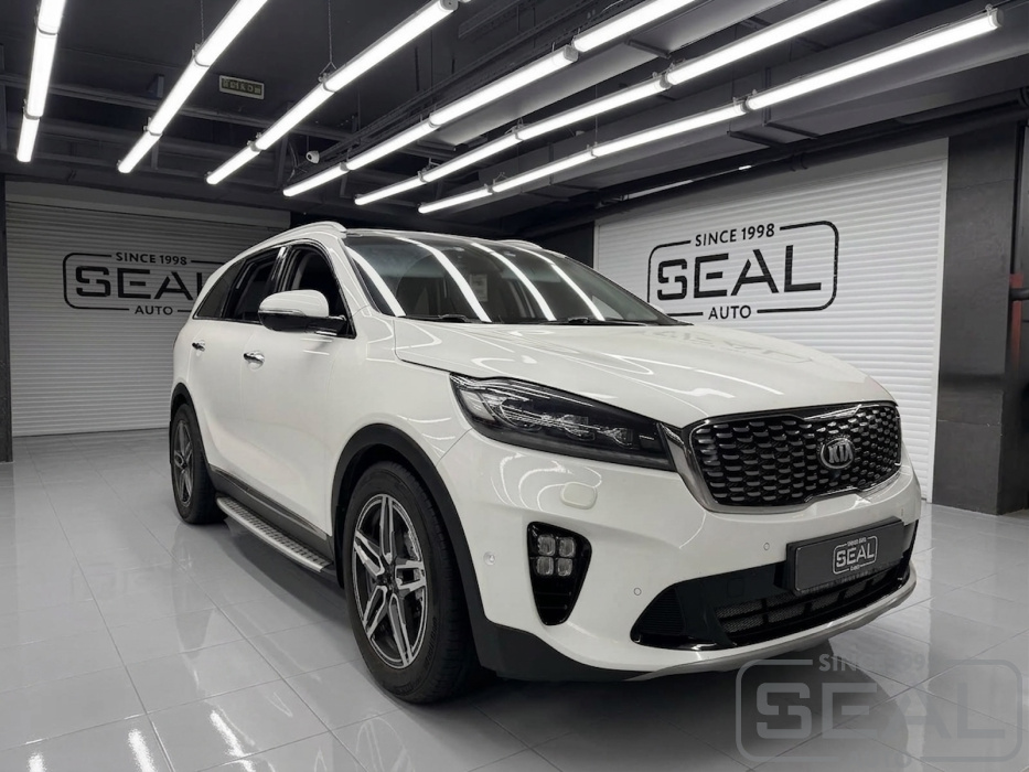 KIA Sorento Prime Перетяжка потолка из Алькантары| Автоателье СеалАвто | Москва