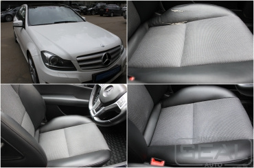 Mercedes C-klasse W204 Ремонт кожи сидения