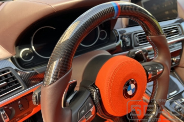 BMW 6-series Аквапринт деталей салона
