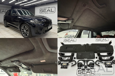 BMW X3 Перетяжка потолка автомобиля