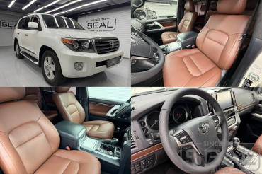 Toyota Land Cruiser 200 Перетяжка сидений, руля и потолка