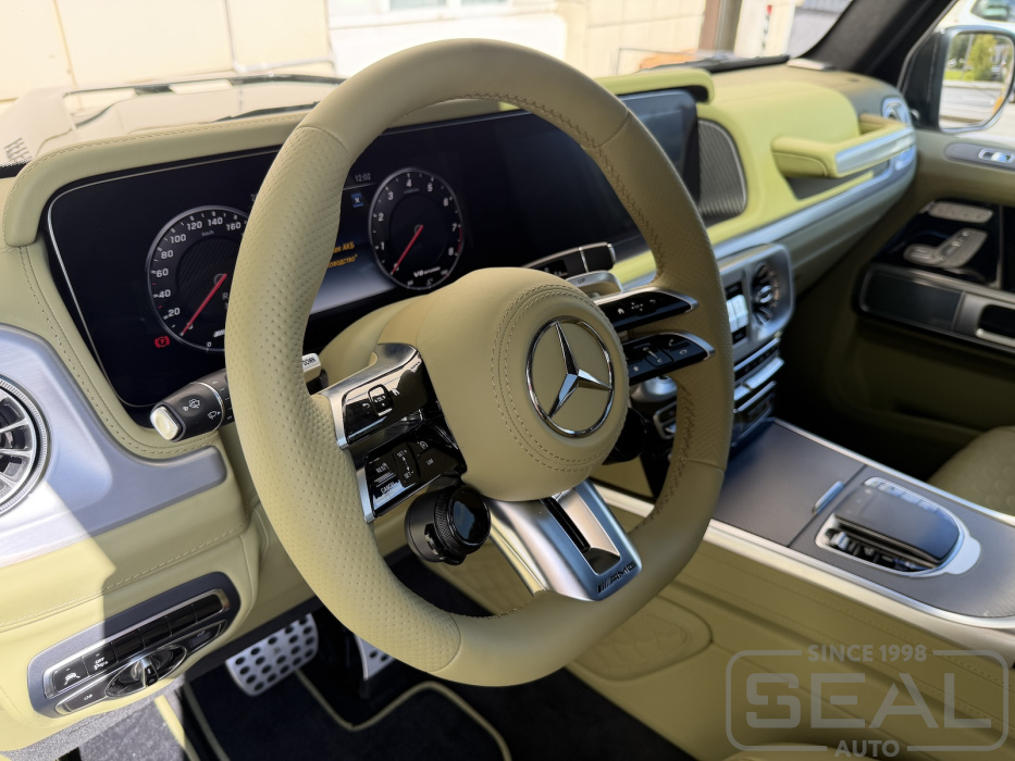 Mercedes Gelandewagen Перетяжка кожей салона | Автоателье СеалАвто | Москва