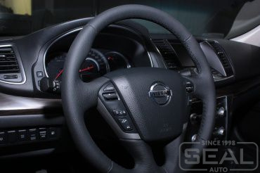 Nissan Teana Перетяжка руля кожей