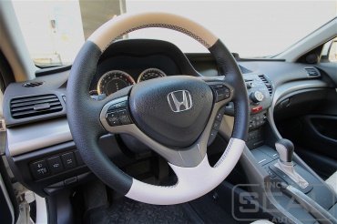 Honda Accord VIII Перетяжка руля и ручки КПП С Чехлом
