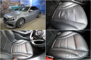 Mercedes C-klasse W205 Ремонт кожаного сидения