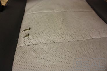 Subaru Forester Ремонт сидения из кожи