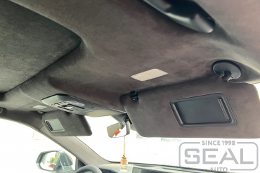 Toyota Highlander Перетяжка потолка из Алькантары