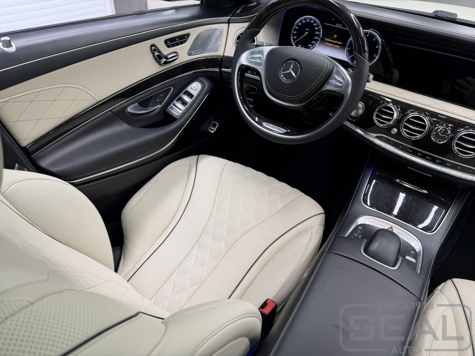 Mercedes S-класс (W222) Перетяжка сидений и руля| Автоателье СеалАвто | Москва