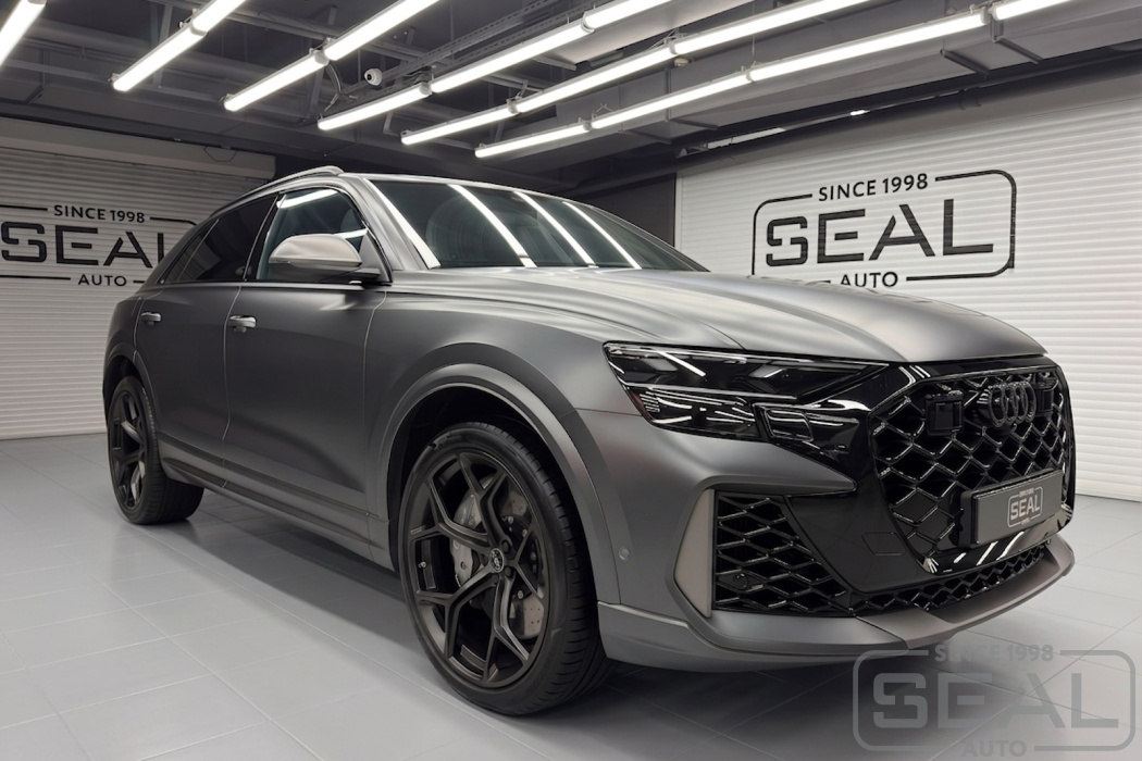 Audi RS Q8 Перетяжка потолка из Алькантары| Автоателье СеалАвто | Москва