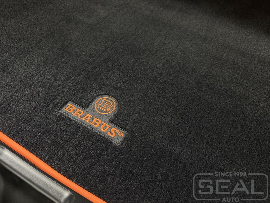 Логотип "Brabus" на коврике в багажник Mercedes GLE Coupe (C167)