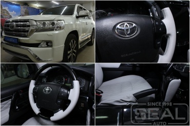 Toyota Land Cruiser 200 Перетяжка руля, ручки КПП и ручника