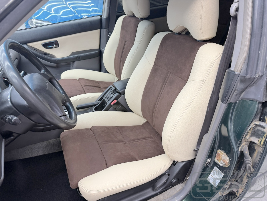 Subaru Legacy Перетяжка сидений, установка поясничного упора и оттоманки сидений| Автоателье СеалАвто | Москва
