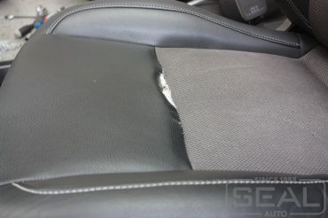 Chevrolet Lacetti Ремонт кожаного сидения