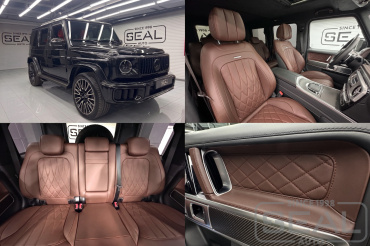 Mercedes Gelandewagen Перетяжка салона кожей