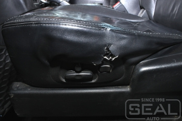 Mitsubishi Pajero 4 Ремонт кожи сидения