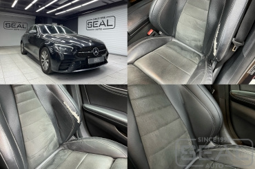 Mercedes E-klasse W213 Ремонт кожи на спинке кресла