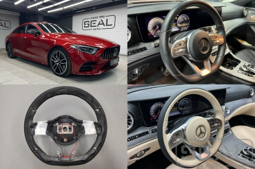 Mercedes CLS-klasse Перетяжка руля и клаксона с изменением дизайна и установка подогрева