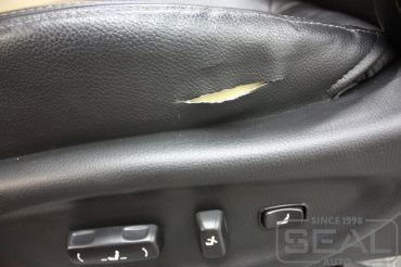 KIA Sorento Ремонт сидения из кожи