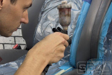 Реставрация кожи сидения Toyota Land Cruiser Prado 120