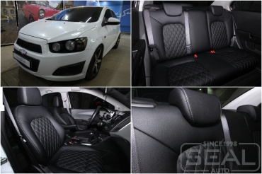 Chevrolet Aveo Перетяжка салона