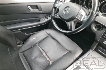 Mercedes E-klasse W212 Ремонт кожаного сидения