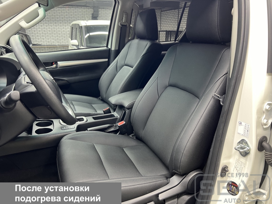 Toyota Hilux После установки подогрева сидений в СеалАвто