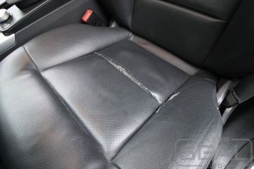 Mercedes E-klasse Ремонт кожаного сидения