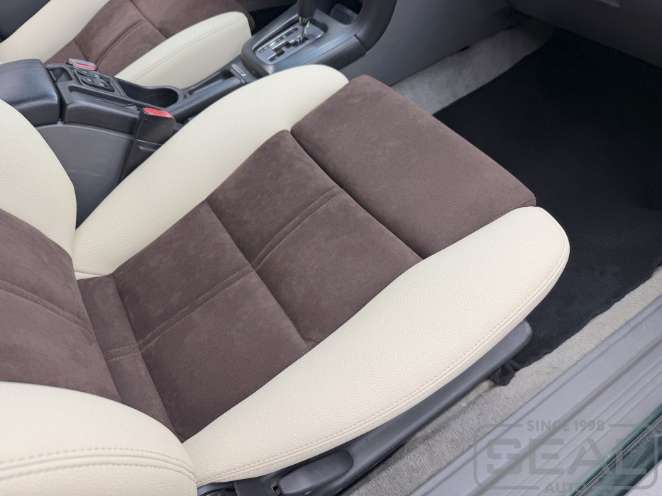 Subaru Legacy Перетяжка сидений, установка поясничного упора и оттоманки сидений| Автоателье СеалАвто | Москва