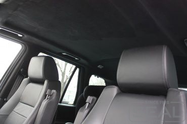 Range Rover Перетяжка потолка алькантарой