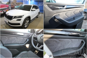 Skoda Kodiaq Перетяжка дверных карт и ручек