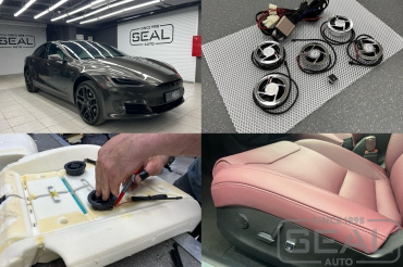 Tesla Model S Установка вентиляции передних кресел