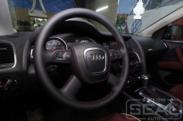 Audi Q7 Перетяжка руля и клаксона