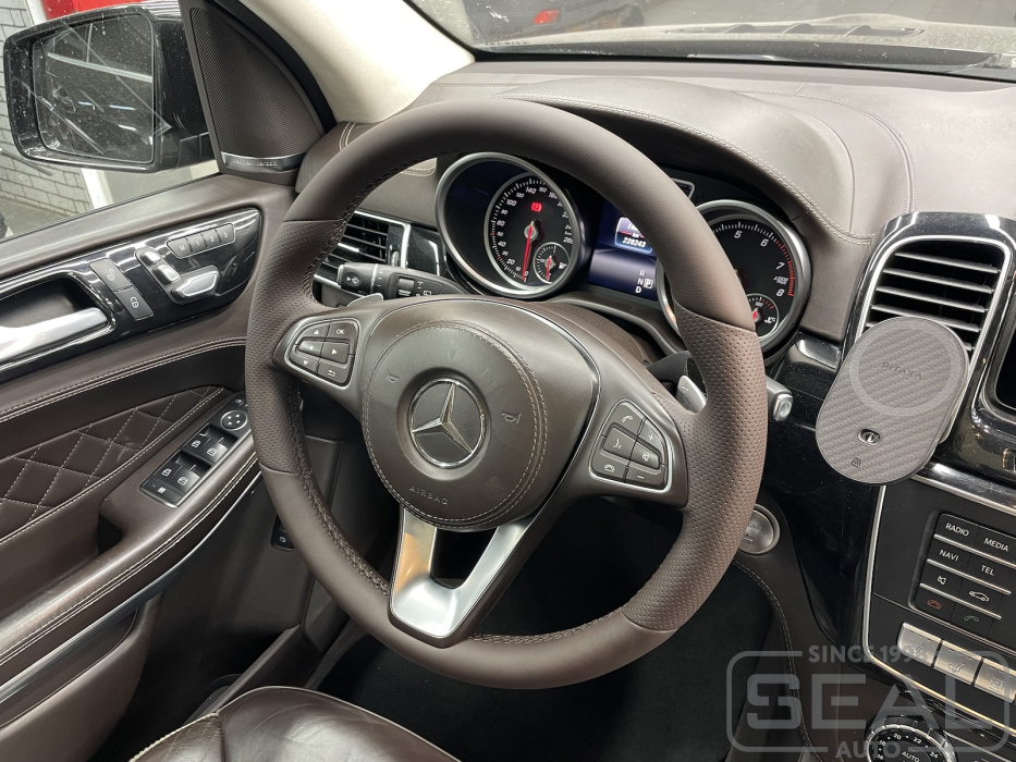 Mercedes GLS Перешив руля из натуральной кожи