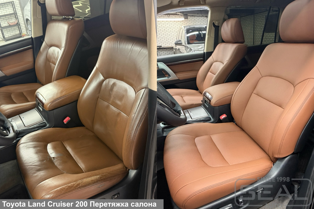 Toyota Land Cruiser 200 Перетяжка сидений и руля| Автоателье СеалАвто | Москва