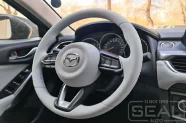 Mazda 6 Перетяжка руля, клаксона и ручки кпп